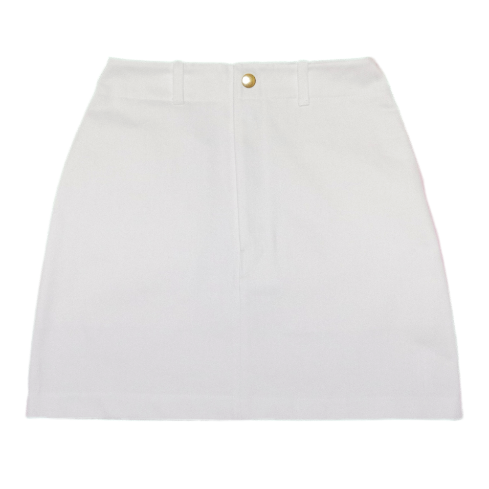 White Denim Skirt71-96