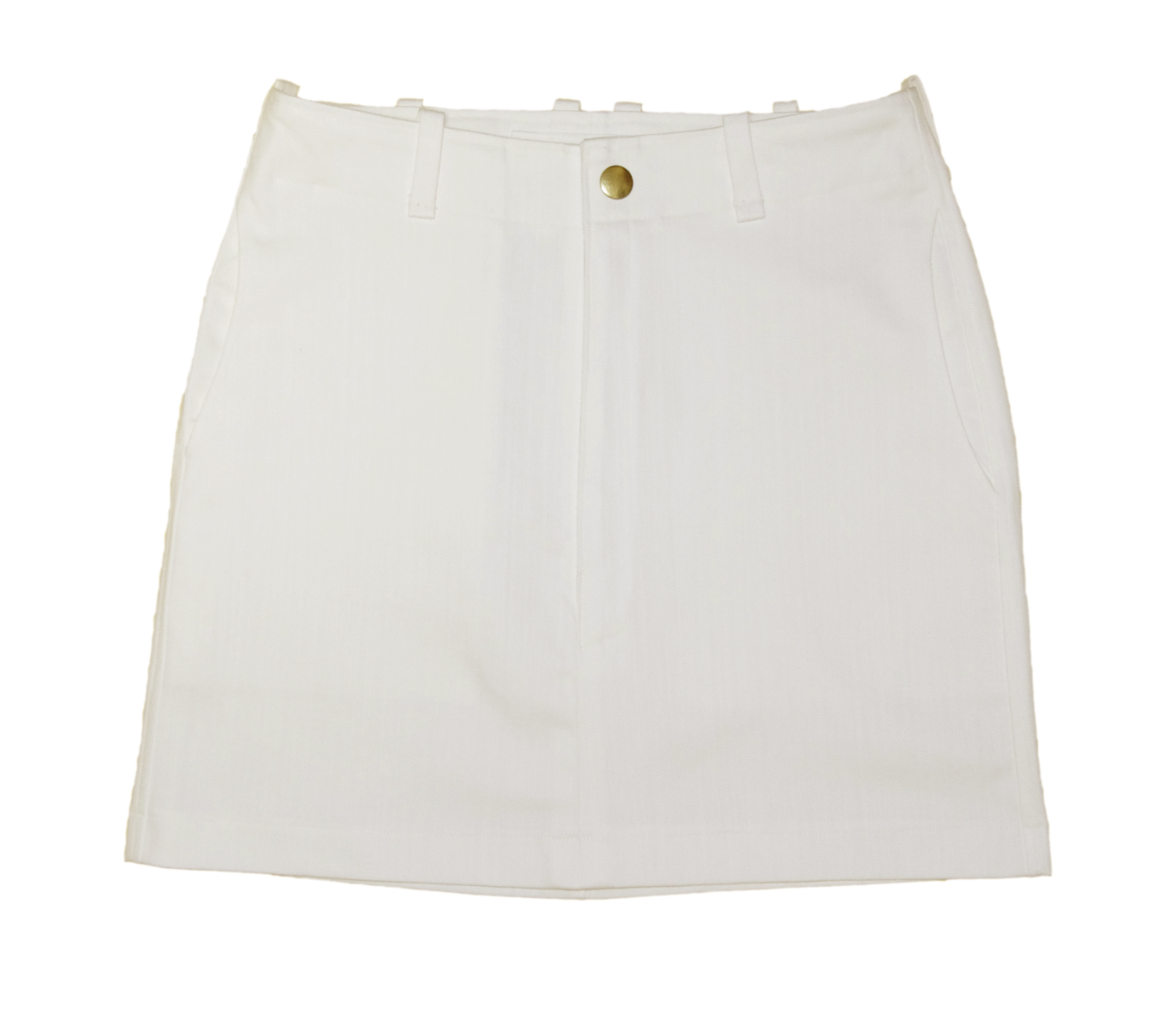 White Stretch Denim Skirt 73