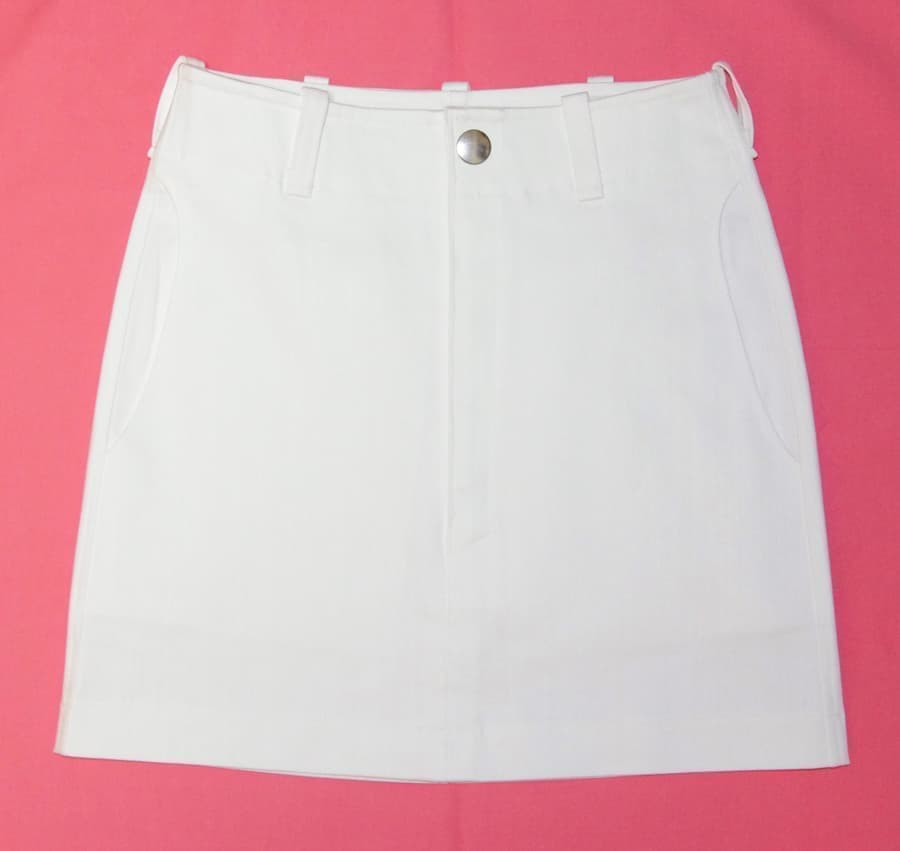 White Stretch Denim Skirt67
