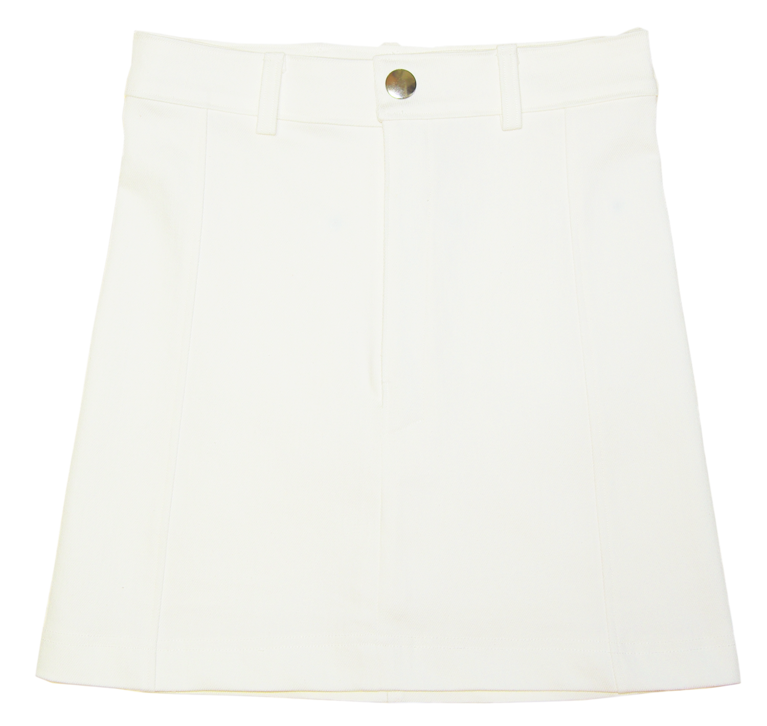 White Stretch Denim SkirtA1-69
