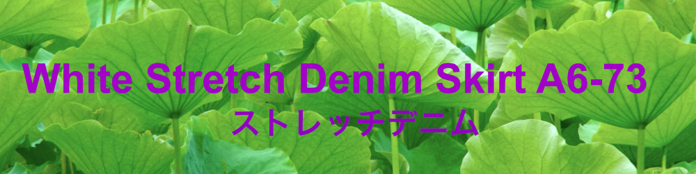White Stretch Denim SkirtA6-73