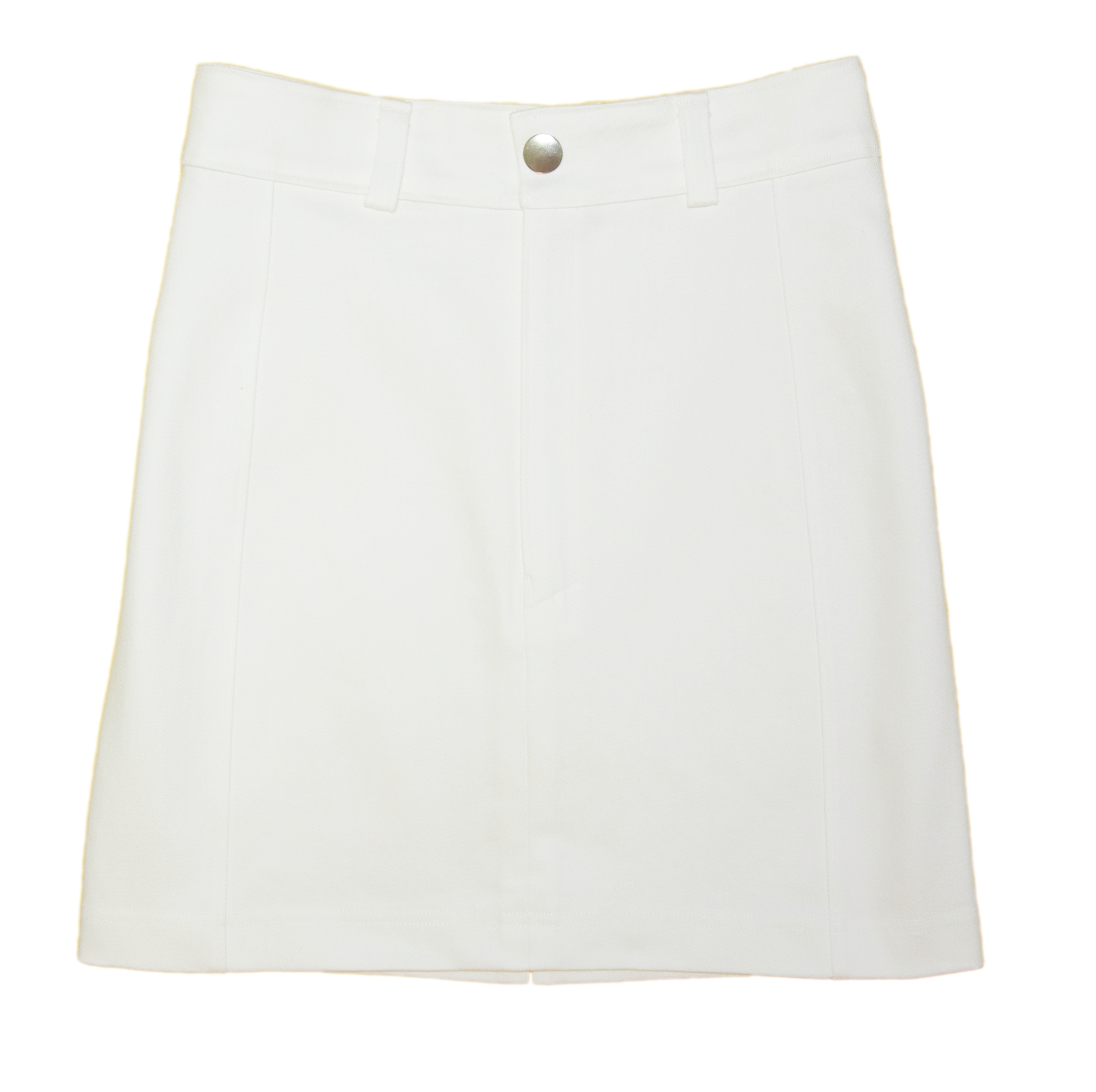 White Stretch Denim SkirtA4-73