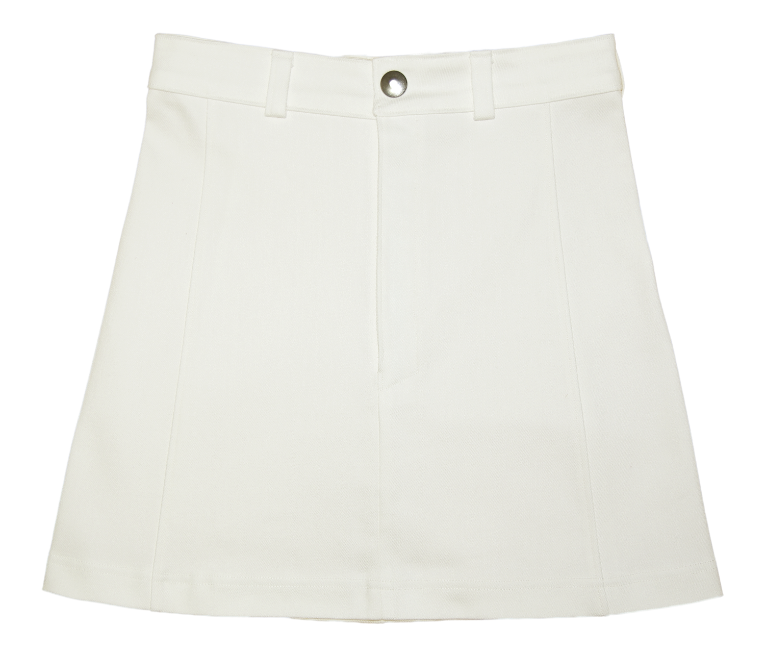 White Stretch Denim Skirt A2-71