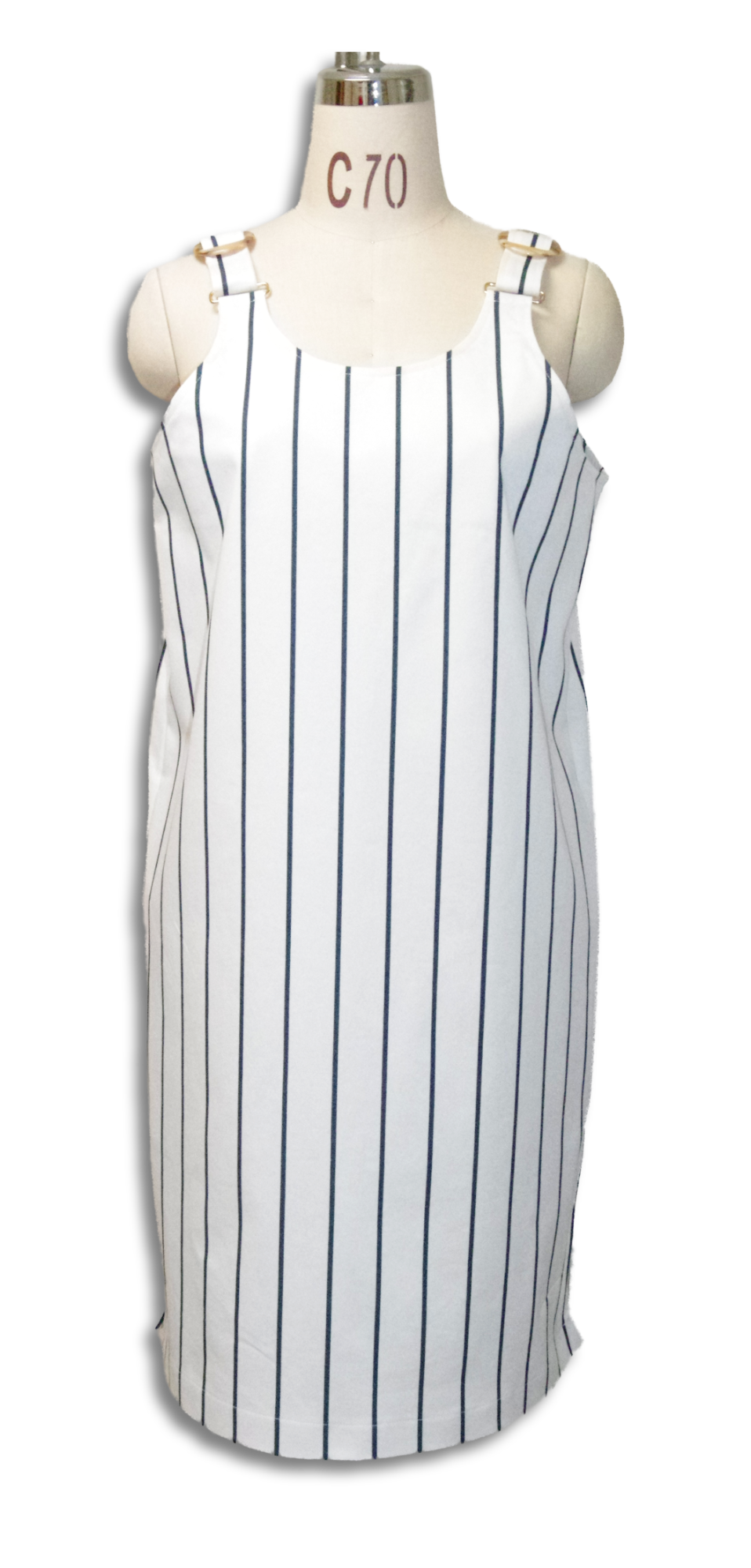 夏ストライプワンピース1