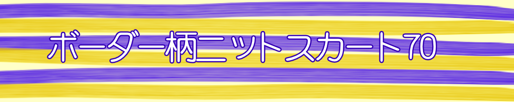 ボーダー柄ニットスカート70