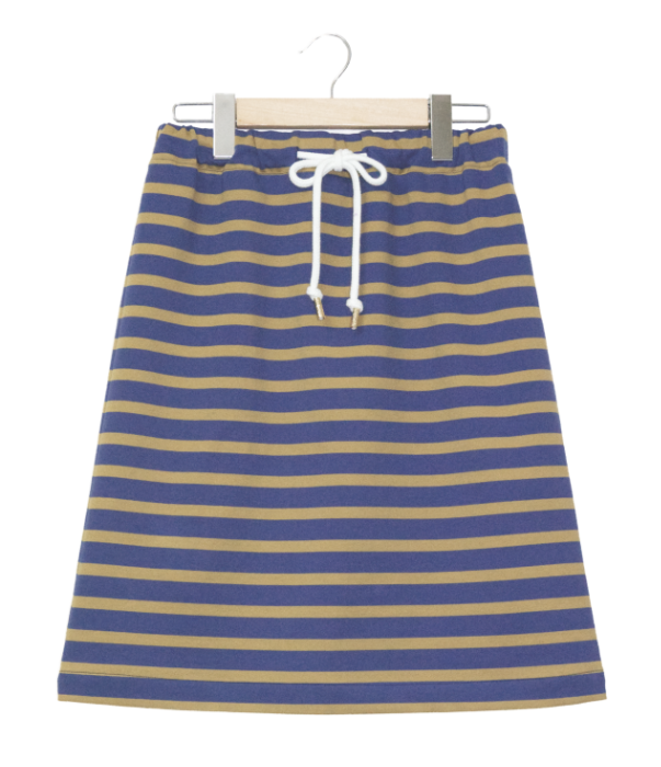 ボーダー柄ニットスカート70