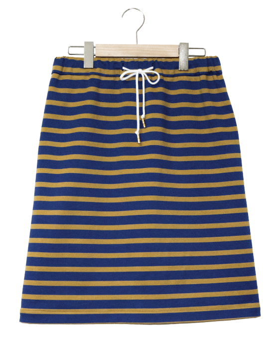 ボーダー柄ニットスカート76