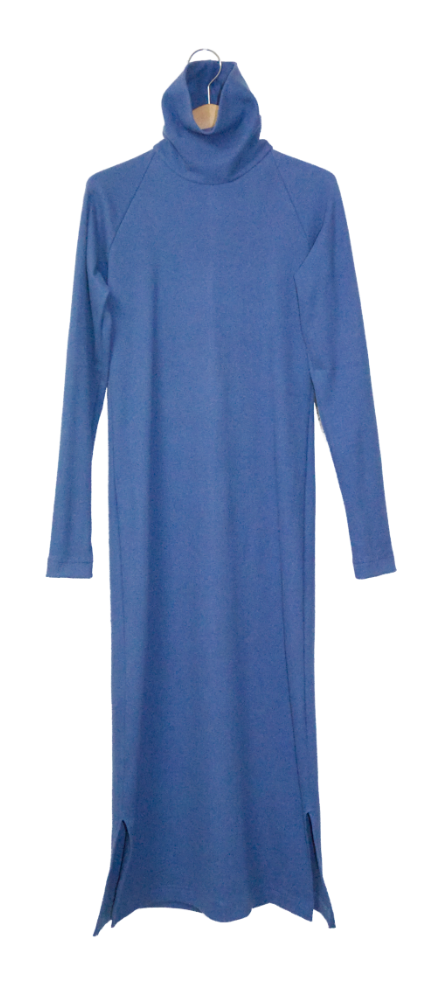 ラグランタートルネックワンピースLong