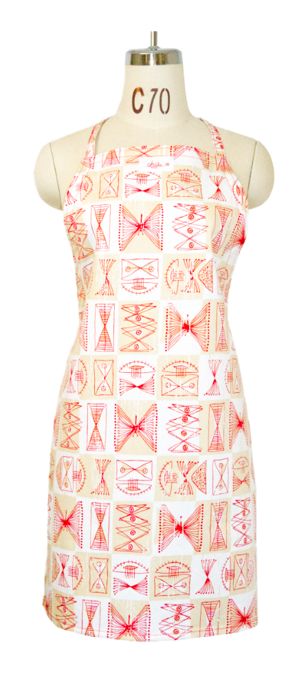 エプロンRed S ポケットなし