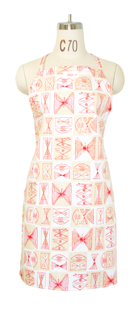 エプロンRed S ポケットなし